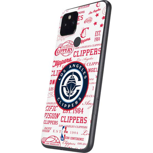 NBA Los Angeles Clippers Blast Logos Google Pixel 4a 5G Skin